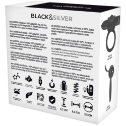 BLACK&SILVER - ANILLO PARA EL CUELLO CON CONTROL REMOTO CAMERON WATCHME