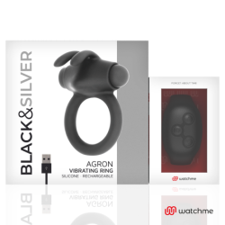 BLACK&SILVER - ANILLO DE COLOQUE CON CONTROL REMOTO AGRON WATCHME