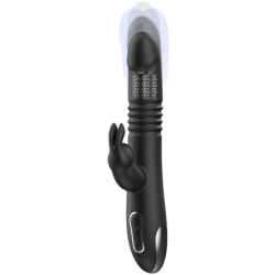 BLACK&SILVER - VIBRADOR KENJI UP & DOWN CONEJO + CONTROL REMOTO WATCHME