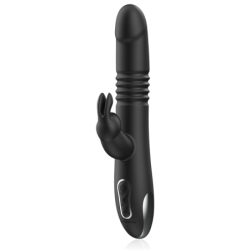 BLACK&SILVER - VIBRADOR KENJI UP & DOWN CONEJO + CONTROL REMOTO WATCHME