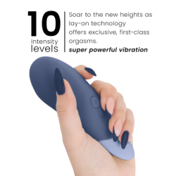 WOMANIZER - VIBRADOR SILENCIOSO VIBE LAY-ON AZUL OSCURO
