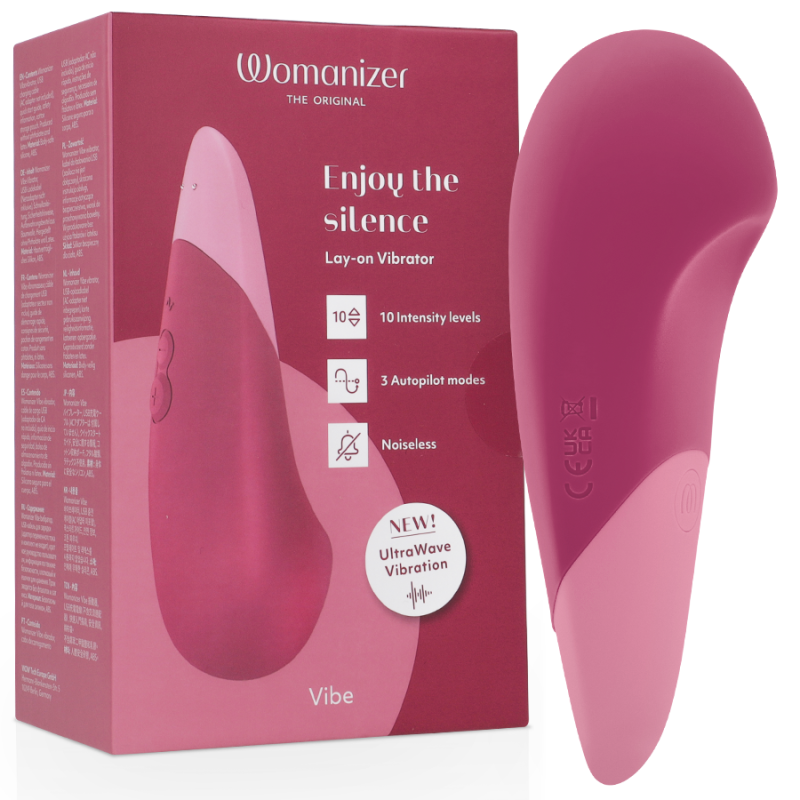 WOMANIZER - VIBRADOR SILENCIOSO DE RELLENO ROSA OSCURO