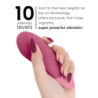 WOMANIZER - VIBRADOR SILENCIOSO DE RELLENO ROSA OSCURO