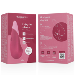 WOMANIZER - VIBRADOR SILENCIOSO DE RELLENO ROSA OSCURO