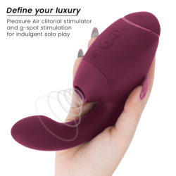 WOMANIZER - DUO NEXT ESTIMULADOR DOBLE DE CLITORAL Y PUNTO G ROSA OSCURO