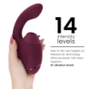 WOMANIZER - DUO NEXT ESTIMULADOR DOBLE DE CLITORAL Y PUNTO G ROSA OSCURO