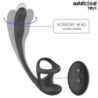 JUGUETES PARA ADICTOS - TAPÓN ANAL CON VIBRACIÓN Y ONDULACIÓN DE 360º Y ESTIMULADOR DE TESTÍCULOS
