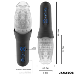 JAMYJOB - MASTURBADOR BLOW-R CON EMPUJE Y ROTACIÓN
