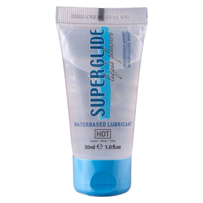 HOT - SUPERGLIDE LÍQUIDO LUBRICANTE A BASE DE AGUA 30 ML