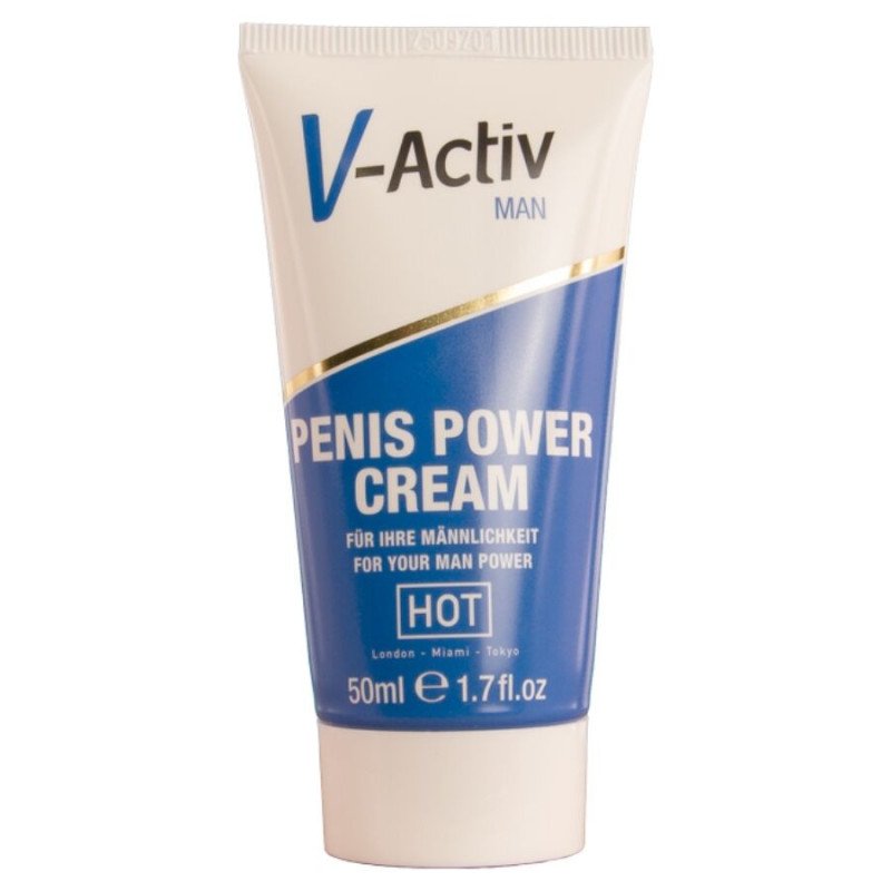 CALIENTE - CREMA V-ACTIV PARA LA ENERGÍA DEL PENE PARA HOMBRES 50 ML