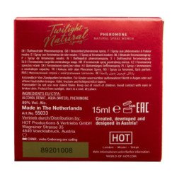 HOT - FEROMONA CREPÚSCULO NATURAL PARA MUJERES 15 ML