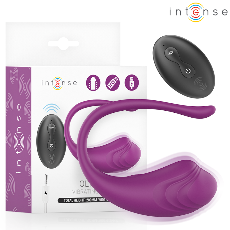 INTENSO - HUEVO VIBRADOR OLIVIA MORADO CON CONTROL REMOTO