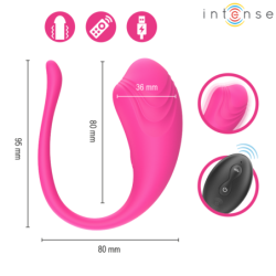 INTENSO - HUEVO VIBRADOR ROSA OLIVIA CON CONTROL REMOTO