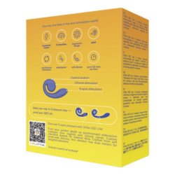 SNAIL VIBE - GIZI LITE VIBRADOR MORADO DOBLE PARA PUNTO G Y CLÍTORIS