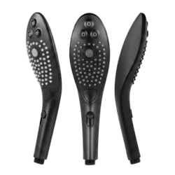 WOMANIZER - CABEZAL DE DUCHA ESTIMULANTE CLÍTORAL ONDULADO NEGRO