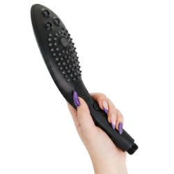 WOMANIZER - CABEZAL DE DUCHA ESTIMULANTE CLÍTORAL ONDULADO NEGRO