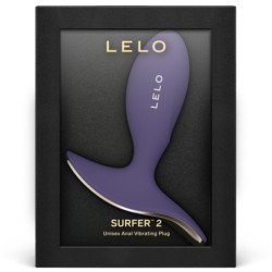 LELO - SURFER 2 TAPÓN ANAL VIBRATORIO UNISEX CYBER PURPLE