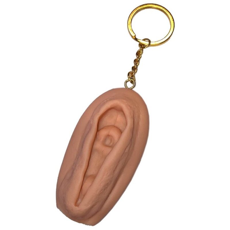 DIABLO PICANTE - LLAVERO VAGINA TONO CLARO