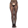 LEG AVENUE - 1967 BLOOM NET LIPENDER TIMES NEGRO - TALLA ÚNICA