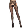 LEG AVENUE - 1967 BLOOM NET LIPENDER TIMES NEGRO - TALLA ÚNICA