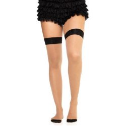 LEG AVENUE - 1963 MEDIAS DE SPANDEX CON COSTURA TRASERA NEGRAS - TALLA ÚNICA
