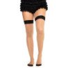 LEG AVENUE - 1963 MEDIAS DE SPANDEX CON COSTURA TRASERA NEGRAS - TALLA ÚNICA