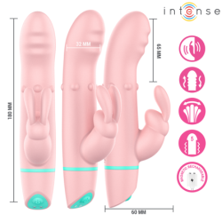 INTENSO - ESTIMULADOR DE CONEJO ALVIN Y VIBRADOR RODANTE + OSCILANTE