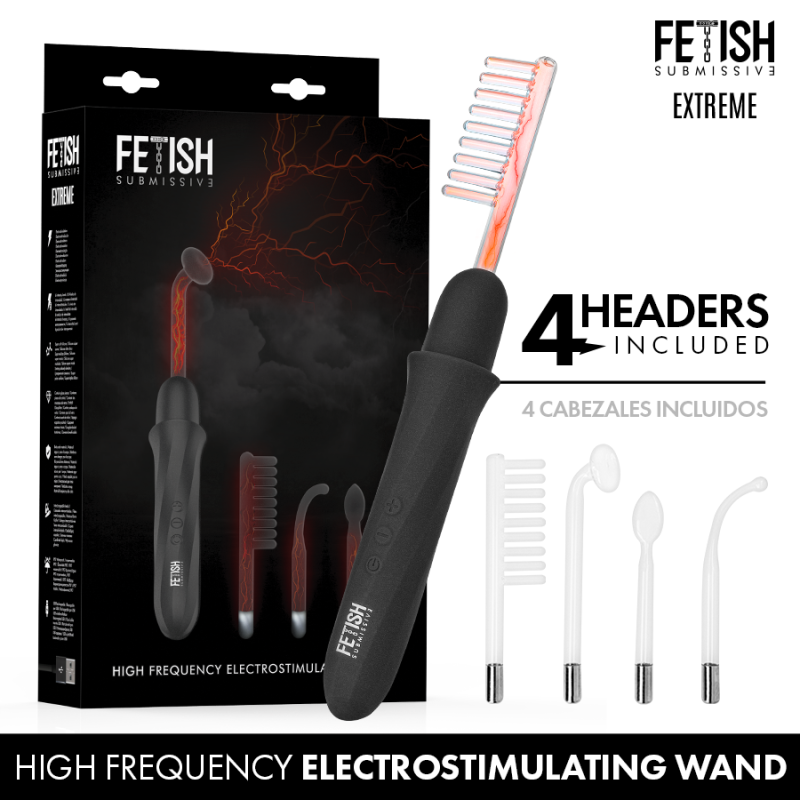 SUMISIÓN FETICHE - VARITA DE ELECTROSTIMULACIÓN DE ALTA FRECUENCIA
