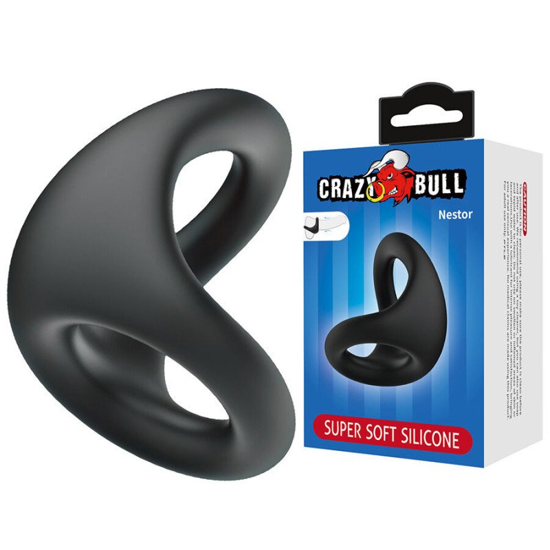 CRAZY BULL - NESTOR ANILLO ERGONÓMICO PARA PENE Y TESTÍCULOS