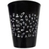 DIABLO PICANTE - COPA NEGRA 500 ML CON PENES BLANCOS