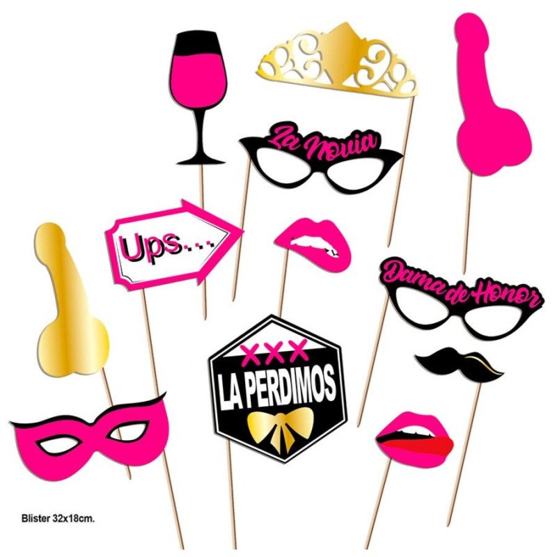 DIABLO PICANTE - PHOTOCALL FIESTAS MODELO 2 - 12 UNIDADES