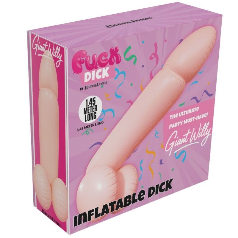 DESEO OCULTO - PENE INFLABLE GIGANTE DE 145 CM