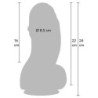 DESEO OCULTO - DILDO INFERNO PARA CHICOS GORDOS 22 CM