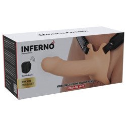 OCULTO DESEO - FUNDA VIBRATORIA PARA PENE INFERNO CON CORREA DE 16 CM