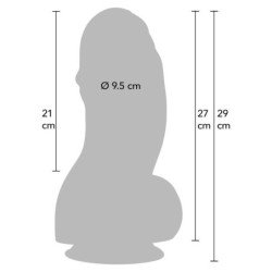 DESEO OCULTO - DILDO INFERNO PARA CHICOS GORDOS 27 CM