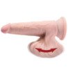 KING COCK - MÁS DILDO 3D CON BOLAS OSCILANTES DE 12,7 CM