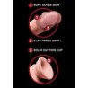 KING COCK - MÁS DILDO 3D CON BOLAS OSCILANTES DE 12,7 CM