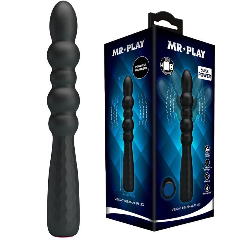 MR PLAY - TAPÓN ANAL VIBRATORIO FLEXIBLE