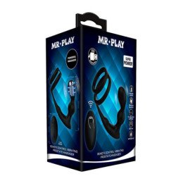 MR PLAY - Tapón anal vibrador con anillo para el pene y control remoto