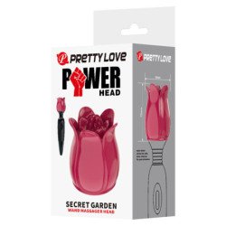 PRETTY LOVE - SECRET GARDEN CABEZAL MASAJEADOR ROSA