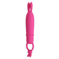 PRETTY LOVE - VIBRADOR DELIA RABBIT CON ANILLO DE RESISTENCIA