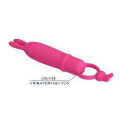 AMOR PRECIOSO - VIBRADOR DELIA RABBIT CON ANILLO DE RESISTENCIA