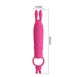 AMOR PRECIOSO - VIBRADOR DELIA RABBIT CON ANILLO DE RESISTENCIA