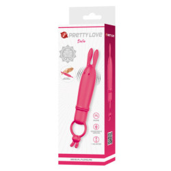 PRETTY LOVE - VIBRADOR DELIA RABBIT CON ANILLO DE RESISTENCIA