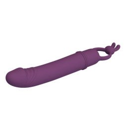PRETTY LOVE - VIBRADOR CORA CON FORMA DE PENE Y ANILLO DE RESISTENCIA