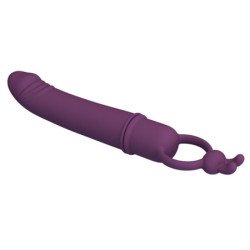 PRETTY LOVE - VIBRADOR CORA CON FORMA DE PENE Y ANILLO DE RESISTENCIA