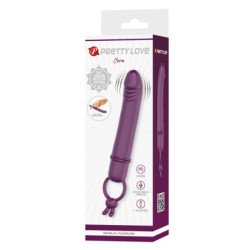 PRETTY LOVE - VIBRADOR CORA CON FORMA DE PENE Y ANILLO DE RESISTENCIA