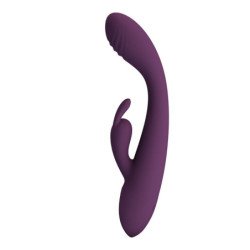 PRETTY LOVE - EMMA RABBIT VIBRADOR MORADO CON ESTIMULADOR