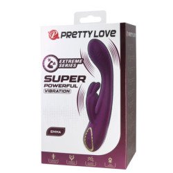 PRETTY LOVE - EMMA VIBRADOR CON ESTIMULADOR RABBIT MORADO