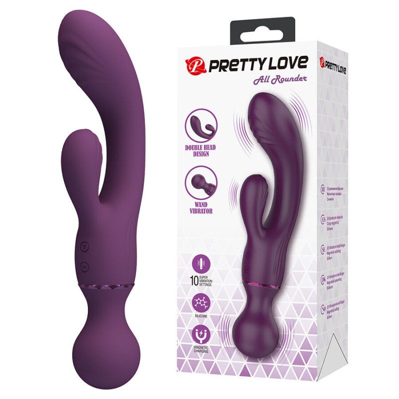 PRETTY LOVE - VIBRADOR MORADO MULTIUSOS PARA EL PUNTO G